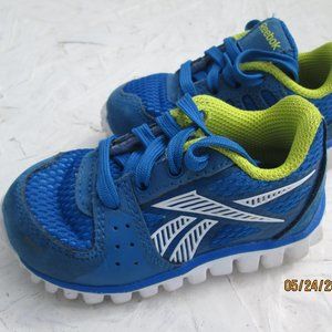Infant Baby Boys Reebok Blue Lace Up Sneakers Shoes Size 4
